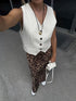 Latest Trendy Animal Print Satin A-Line Skirts